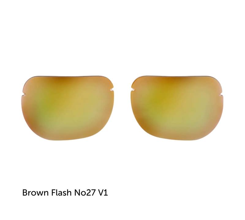 Buy DE.LA.RO. Tactical Eyewear Shooting Flash Lenses Brown Flash No27 V1 in NZ New Zealand.