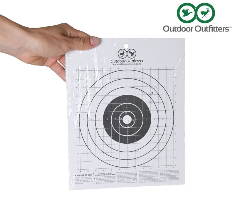 Buy Paper Bulls Eye Targets 250 x 250mm in NZ New Zealand.