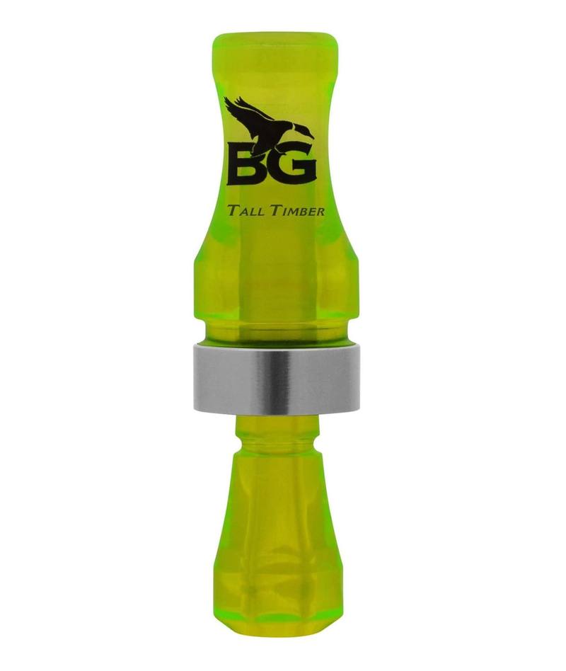 Buy Buck Gardner Duck Call 'Tall Timber II' Single Reed, Poly, Fluro Green in NZ New Zealand.