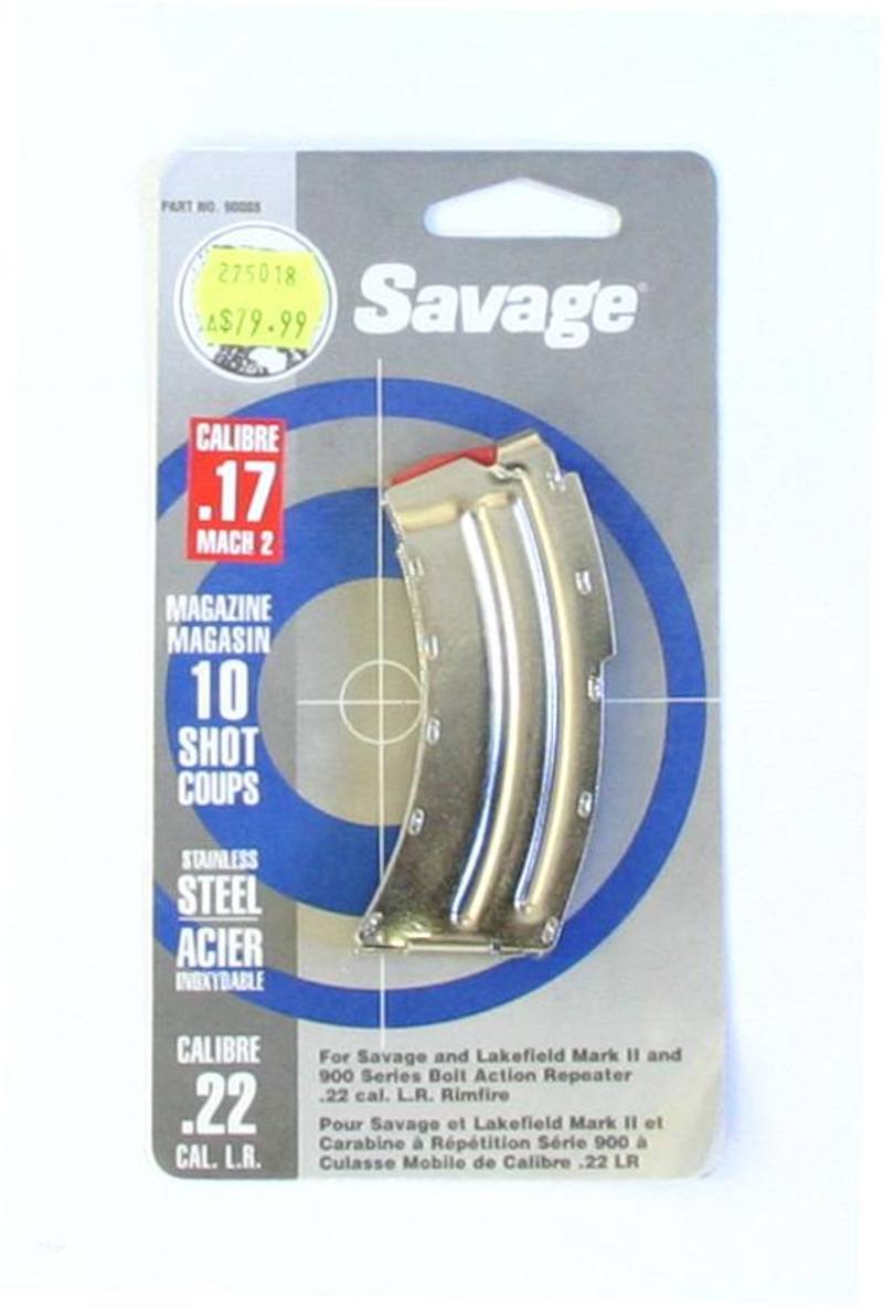 Buy Savage 17 MACH2 Magazine 10 Shot Stainless Steel in NZ New Zealand.