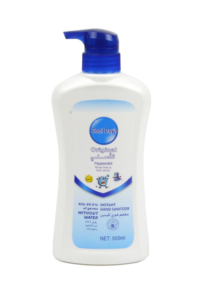 Buy Cool Day's Hand Sanitizer: 500ml Pump Bottle in NZ New Zealand.