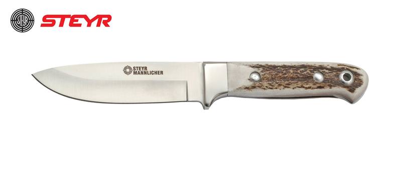 Buy Steyr "Tradition" Hunting Knife with Red Stag Horn Grip & Sheath in NZ New Zealand.