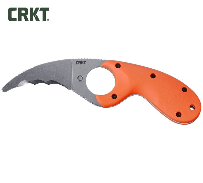 Buy CRKT Bear Claw Veff Serrated Knife | Orange in NZ New Zealand.
