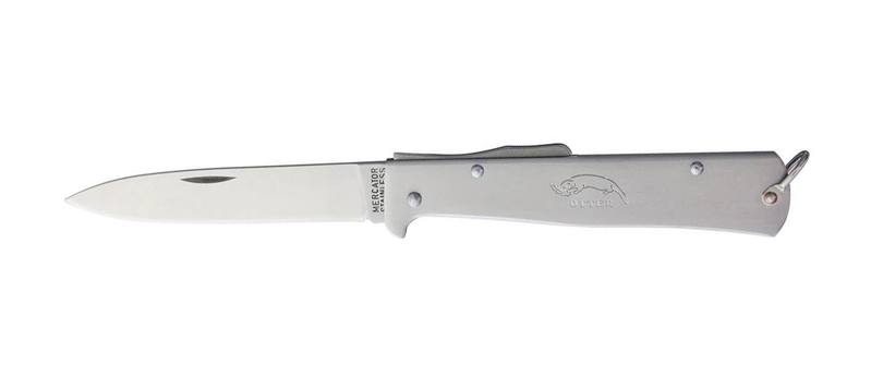 Buy Mercator Knife "Stainless Steel Handle with Clip" Stainless Steel Folding 9cm Blade in NZ New Zealand.