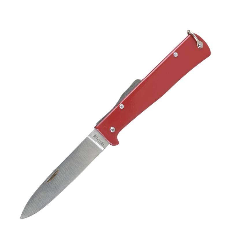 Buy Mercator Knife "Red Handle" Carbon Steel Folding 9cm Blade in NZ New Zealand.