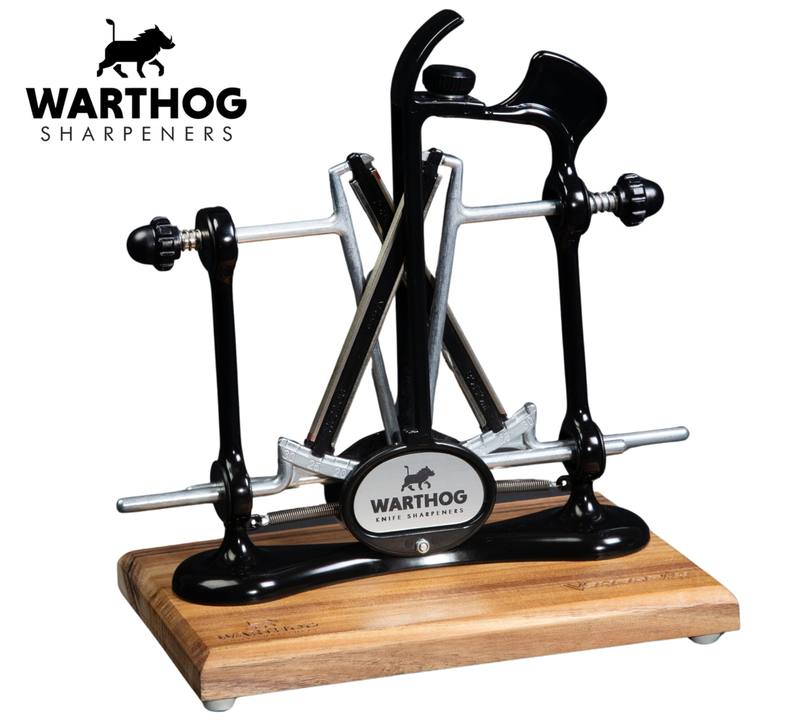 Buy Warthog V-Sharp A4 ELITE Sharpener | Wood Base with Black Finish in NZ New Zealand.