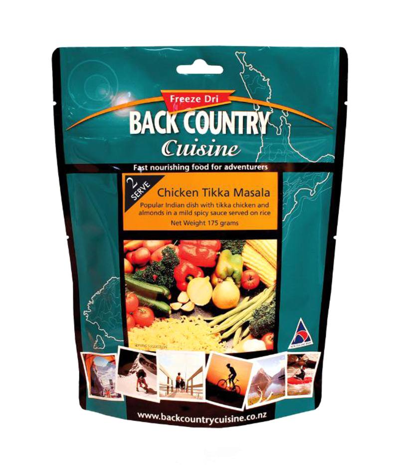 Buy Back Country Cuisine Freeze Dri Meal: Chicken Tikka Masala in NZ New Zealand.