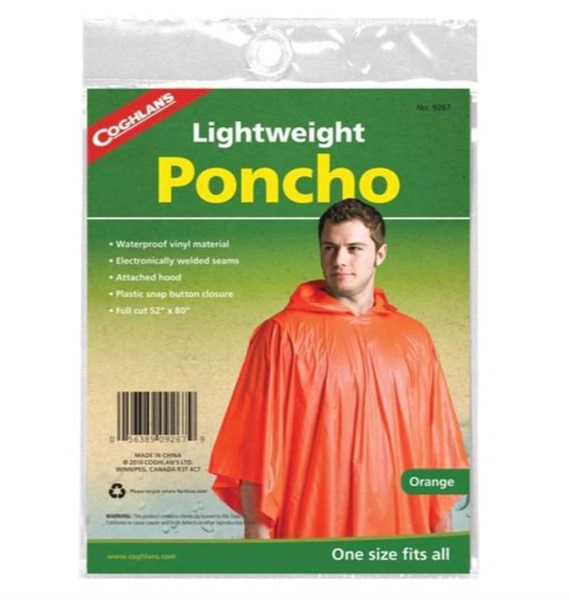 Buy Coghlans Poncho Vinyl Orange in NZ New Zealand.