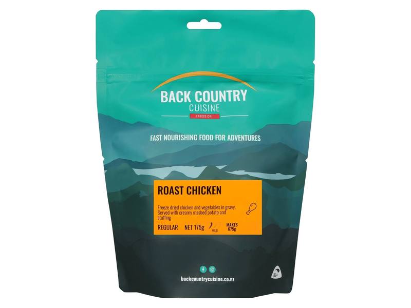 Buy Back Country Cuisine Freeze Dri Meal Regular Serve: Roast Chicken in NZ New Zealand.