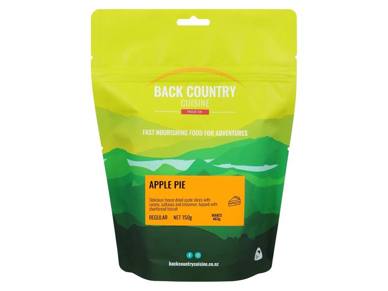 Buy Back Country Cuisine Freeze Dri Meal Regular Serve: Apple Pie in NZ New Zealand.