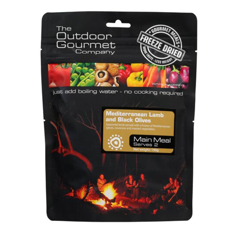 Buy Back Country Cuisine Freeze Dri Meal: Mediterranean Lamb - Gourmet in NZ New Zealand.