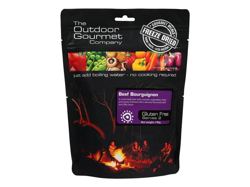 Buy Back Country Cuisine Freeze Dri Meal Regular Serve: Beef Bourguignon - Gourmet in NZ New Zealand.