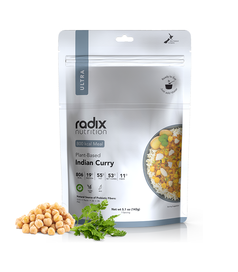 Buy Radix Nutrition Plant Based Indian Chickpea Curry - Dehydrated Meal in NZ New Zealand.