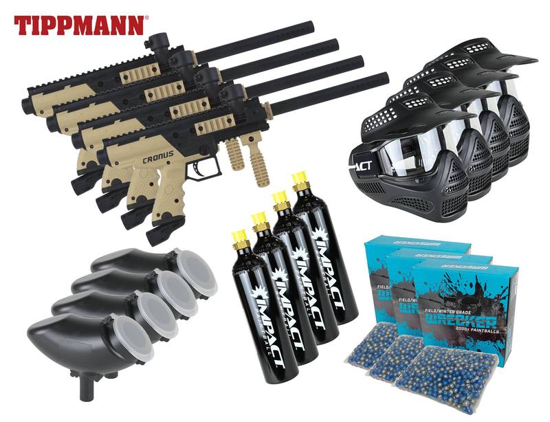 Buy Tippman Cronus Paintball Gun Complete 4 Player Package in NZ New Zealand.