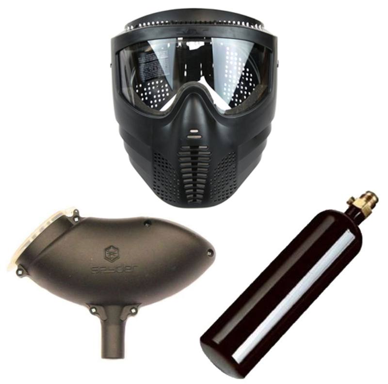 Buy Paintball Starter Kit - Mask, Bottle & Hopper in NZ New Zealand.