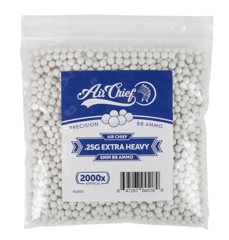 Buy Air Chief 6mm .25G Extra Heavy Airsoft BB Ammo in NZ New Zealand.