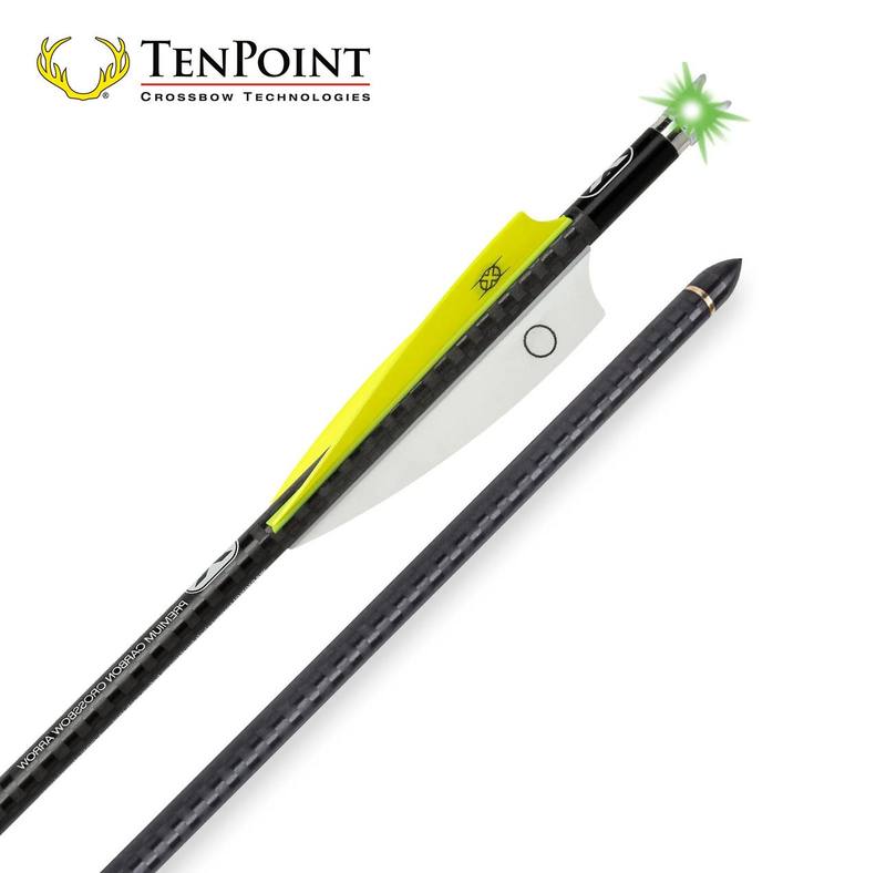 Buy TenPoint EVO-X Lighted Alpha-Blaze CenterPunch Premium Carbon Crossbow Arrow 20" 3 Pack in NZ New Zealand.