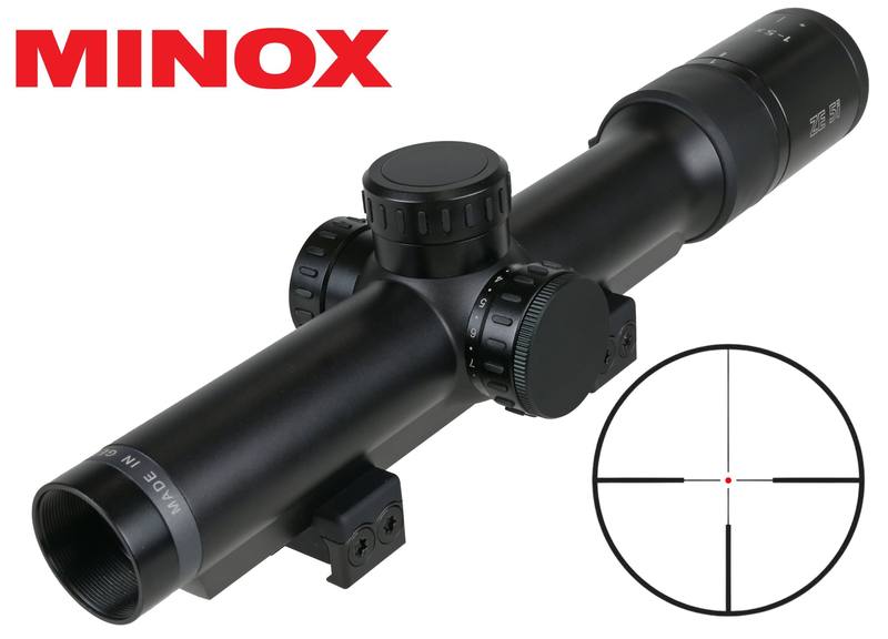 Buy Minox ZE-5i 1-5x24 Scope Dovetail Rail/Picatinny #4 German Illuminated Reticle | Included Mounts in NZ New Zealand.