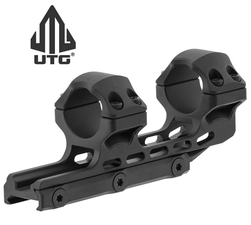 Buy UTG Accu-Sync 1" Picatinny Cantilever Mount 34mm Off-Set High Profile Black in NZ New Zealand.