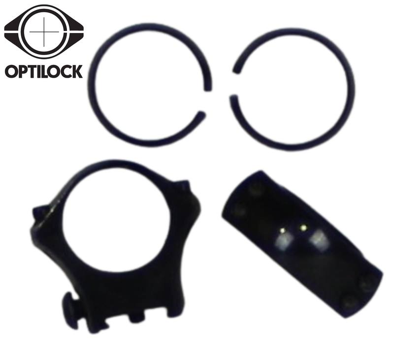 Buy Secondhand Optilock 1" Tikka Medium Blued Rings in NZ New Zealand.