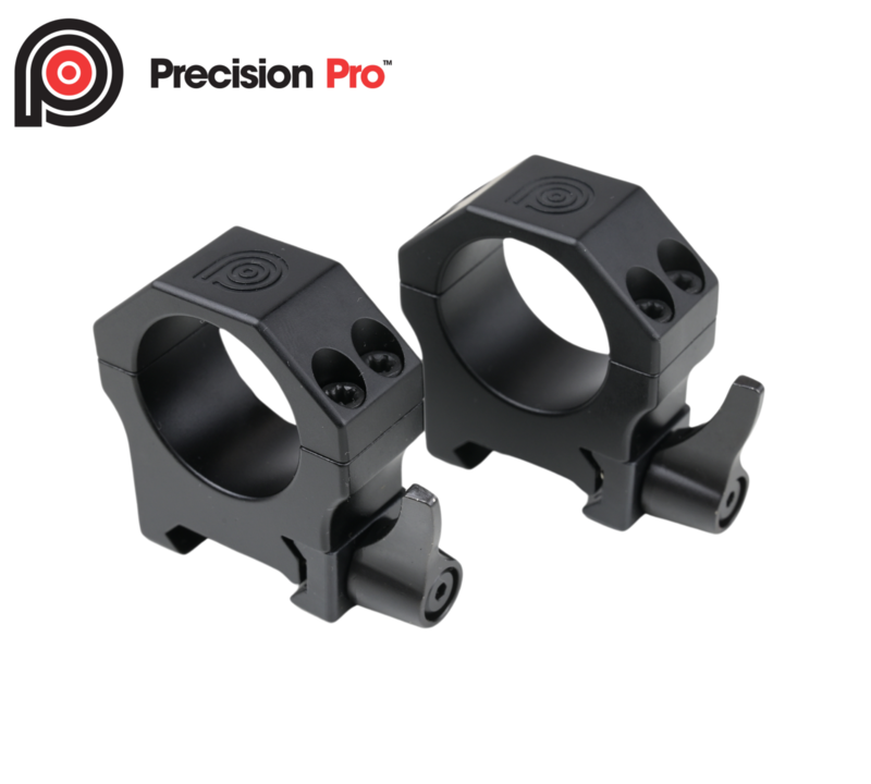 Buy Precision Pro Quick Detach Weaver/Picatinny Medium Rings | Black in NZ New Zealand.