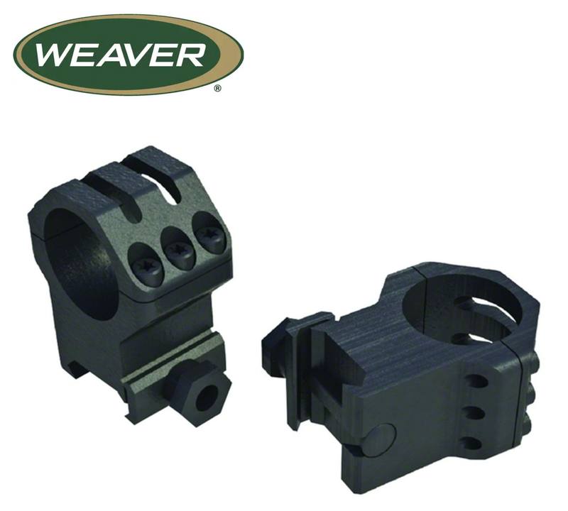 Buy Weaver Tactical 6-Hole 1" X-High Picatinny Matte Black Rings in NZ New Zealand.