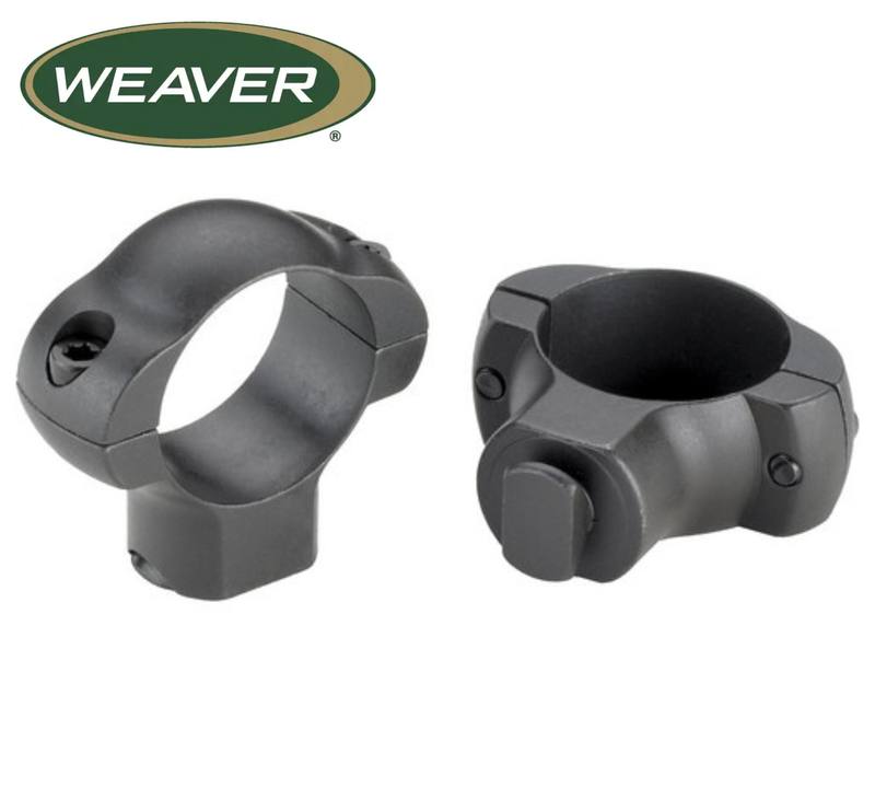 Buy Weaver 1" Grand Slam Dovetail Medium Steel Matte Black Rings in NZ New Zealand.