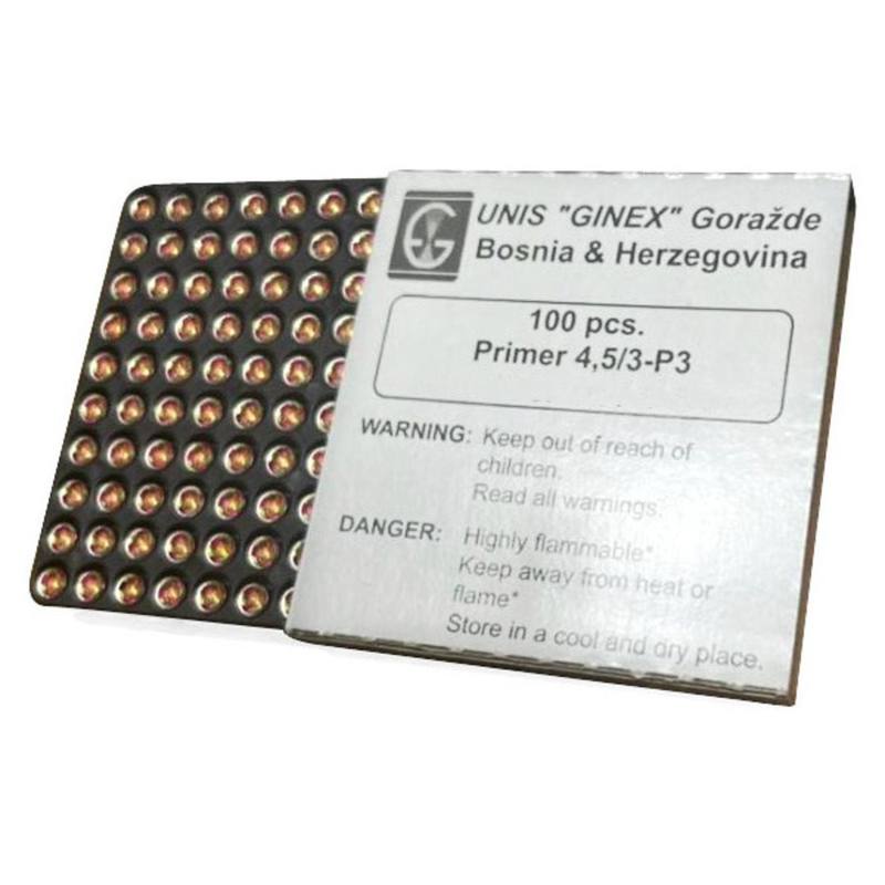 Buy Ginex Small Pistol Primers | 100 or 1000 Pack in NZ New Zealand.