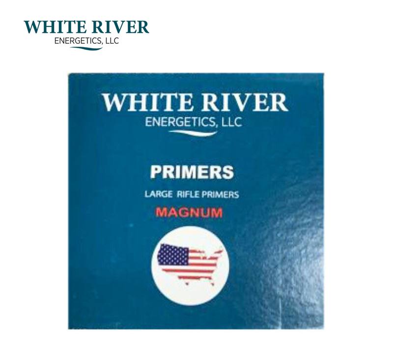 Buy White River Energetics Large Rifle Magnum Primers | 100 Pack in NZ New Zealand.