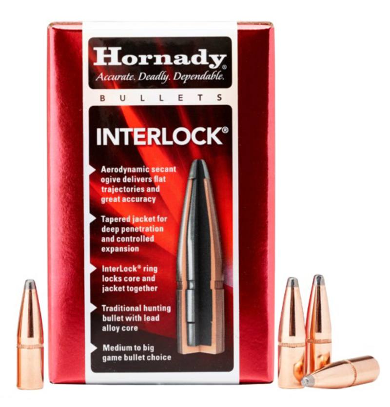 Buy Hornady Projectiles 8mm .323" 195gr InterLock Soft Point x100 in NZ New Zealand.