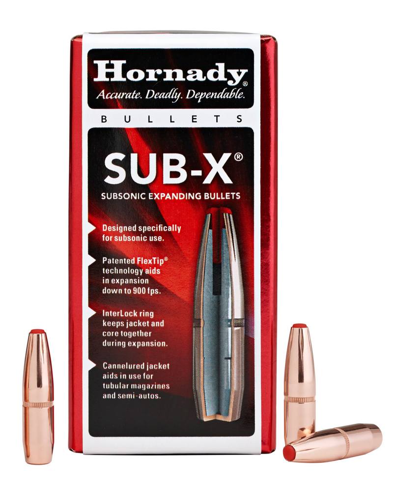 Buy Hornady  Projectiles 30cal (.308) 190gr Sub-X 100x in NZ New Zealand.