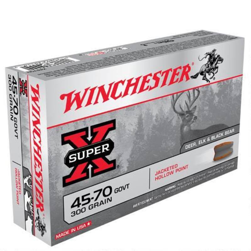 Buy Winchester 45-70 Gov Super X 300Grain Jacketed Hollow Point 20 Rounds in NZ New Zealand.