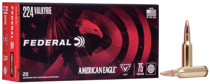 Buy Federal 224 Valkyrie American Eagle 75gr FMJ 20 Rounds in NZ New Zealand.