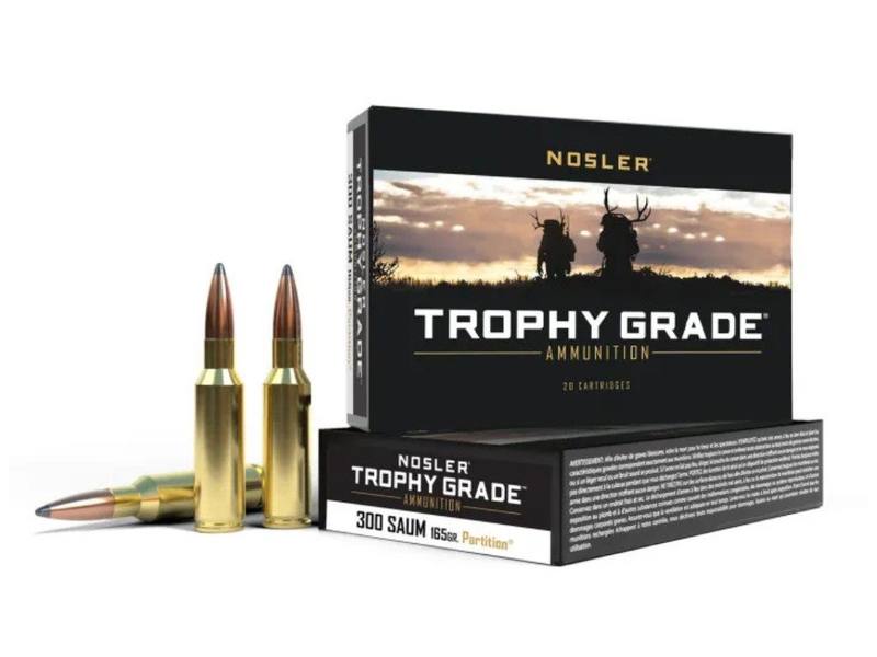 Buy Nosler 300 Saum 165GR Patrition Trophy Grade 20 Rounds in NZ New Zealand.