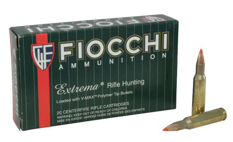 Buy Fiocchi 222 Rem Extrema 50gr Polymer Tip Hornady V-Max in NZ New Zealand.