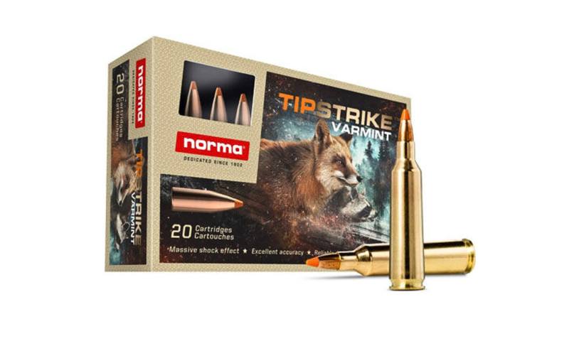 Buy Norma 22-250 55gr Tipstrike Varmint Polymer Tip 20 Rounds in NZ New Zealand.