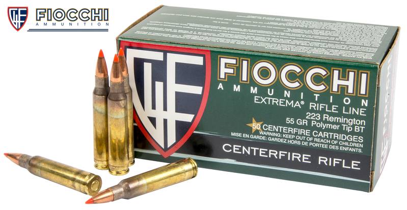 Buy Fiocchi 223 Extrema 55gr Polymer Tip in NZ New Zealand.