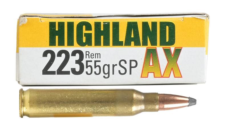 Buy Highland 223 55gr AX Soft Point 20 Rounds in NZ New Zealand.