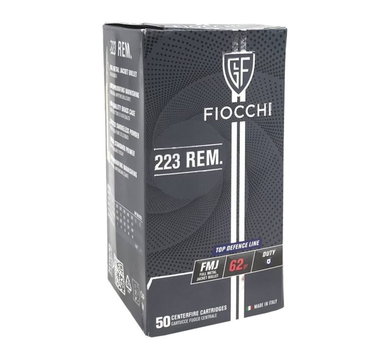 Buy Fiocchi 223 Duty 62gr FMJ in NZ New Zealand.