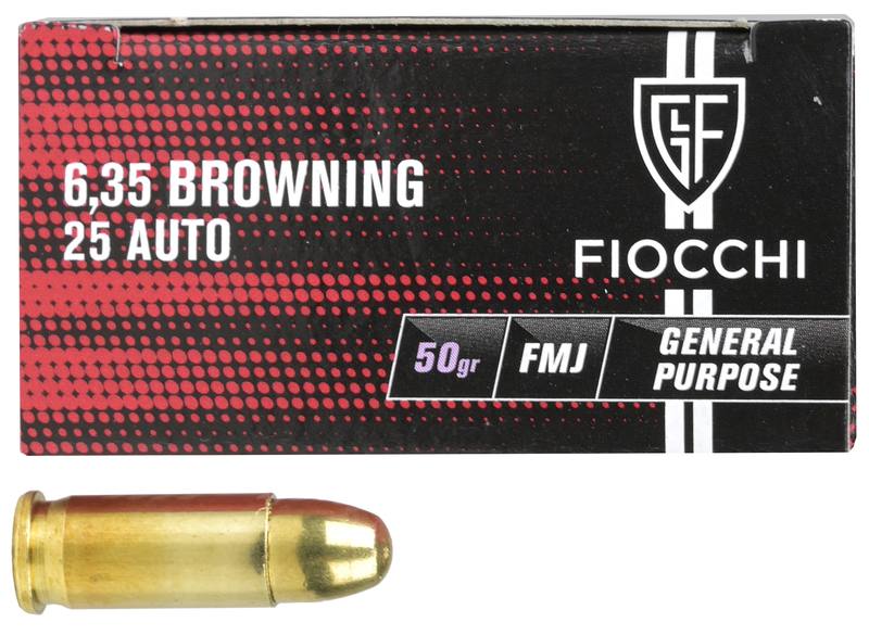 Buy Fiocchi 25-Auto Classic Line 50gr FMJ in NZ New Zealand.