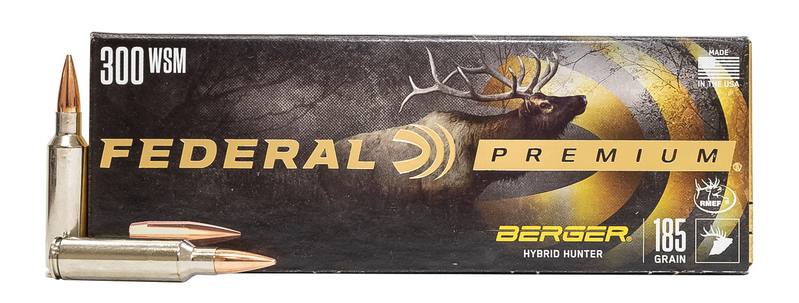 Buy Federal 300 WSM Premium Berger Hybrid Hunter 185gr Jacketed Hollow Point 20 Rounds in NZ New Zealand.