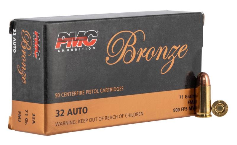 Buy PMC 32 Auto Bronze 71gr FMJ 50 Rounds in NZ New Zealand.