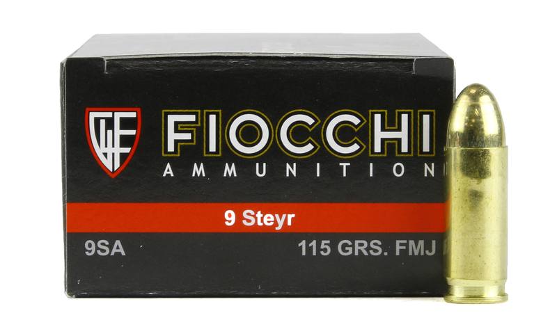 Buy Fiocchi 9mm Steyr 115gr FMJ 50 Rounds in NZ New Zealand.