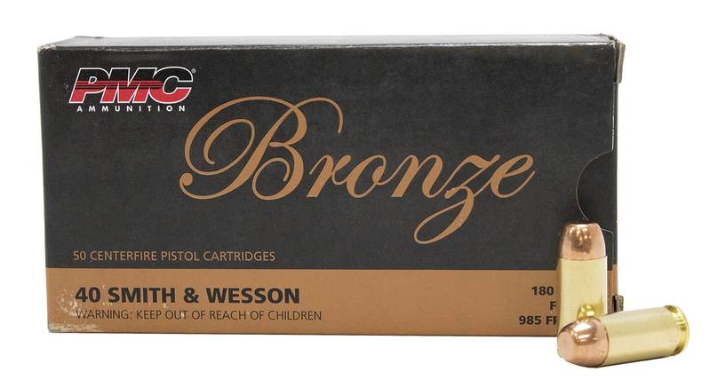 Buy PMC 40 S&W Bronze 180gr Jacketed Hollow Point 50 Rounds in NZ New Zealand.