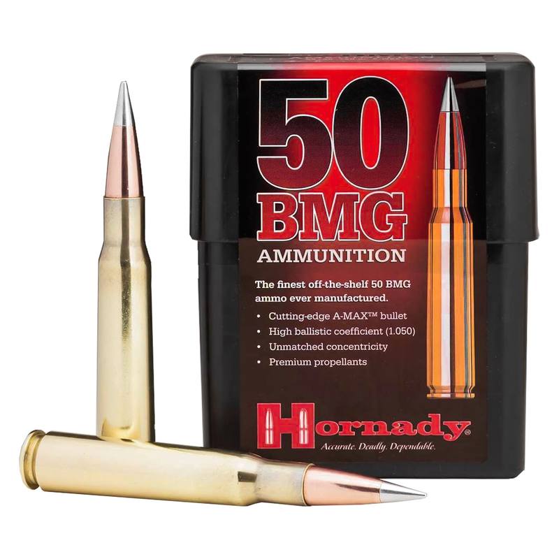 Buy Hornady 50 BMG 750gr Polymer Tip Hornady A-Max 10 Rounds in NZ New Zealand.