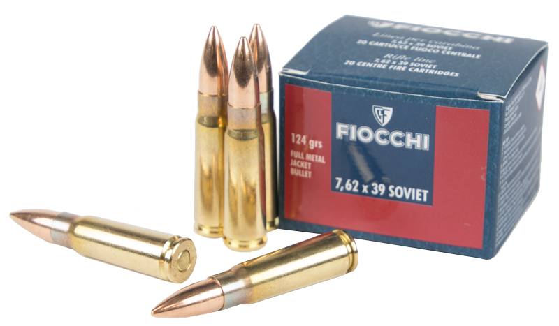 Buy Fiocchi 7.62x39 124gr FMJ in NZ New Zealand.