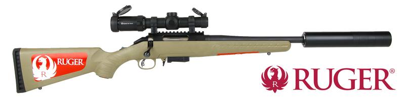 Buy 7.62x39 Ruger American Ranch, Ranger 1-8x24i & Ghost Silencer Package in NZ New Zealand.