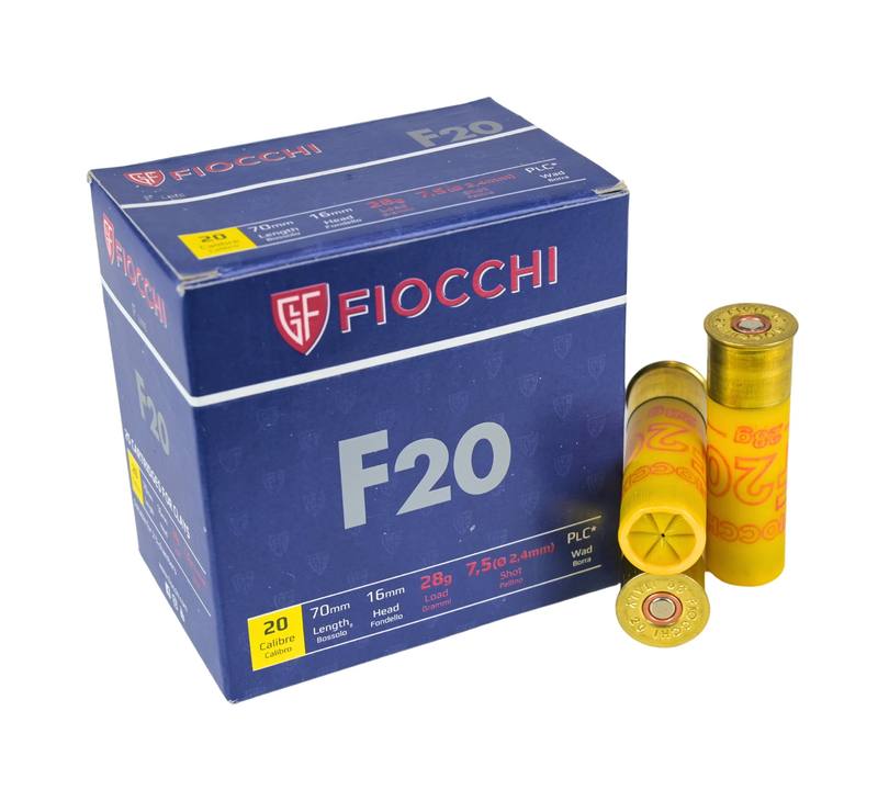 Buy Fiocchi 20ga #7.5 28gr 70mm F20 Skeet | 25 Rounds in NZ New Zealand.