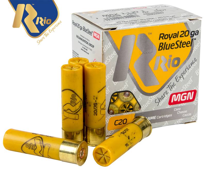 Buy Rio Steel Shot 20ga #3 28gr 76mm Royal Blue Steel 1400FPS *25 Rounds in NZ New Zealand.