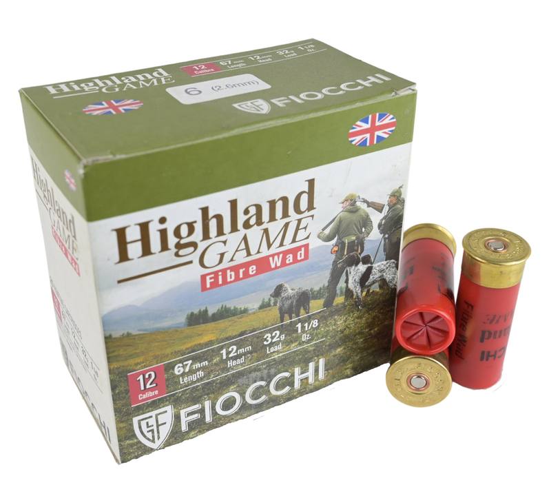 Buy Fiocchi 12ga #6 32gr 67mm Highland Game Fibre Wad in NZ New Zealand.